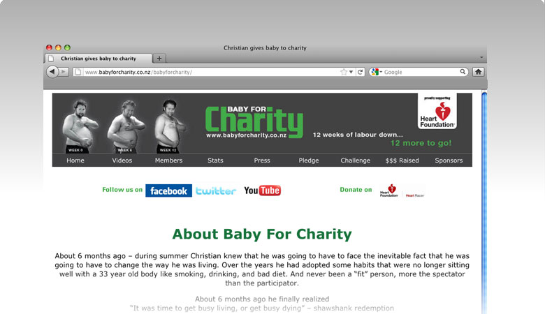 Baby for Charity Website by ditto