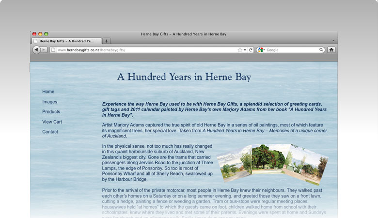 Herne Bay Gifts Website by ditto